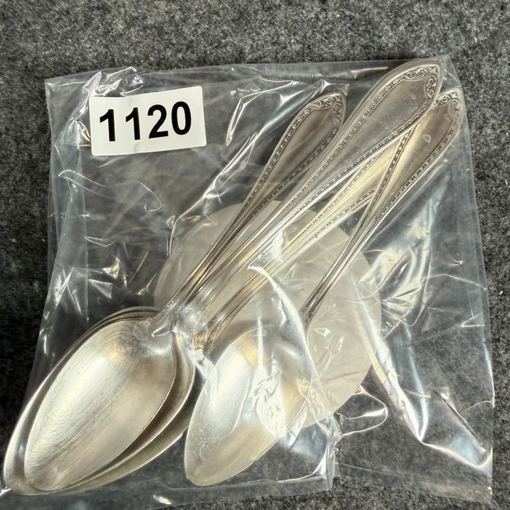 Community Plate Morning Star Silverplate Spoon Set 4 Tablespoons 2 Teaspoons 6pc